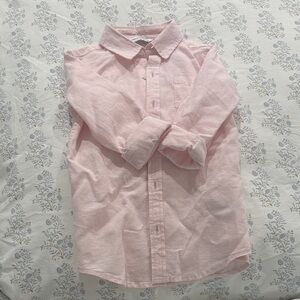 Janie and Jack Pink Button Down Shirt